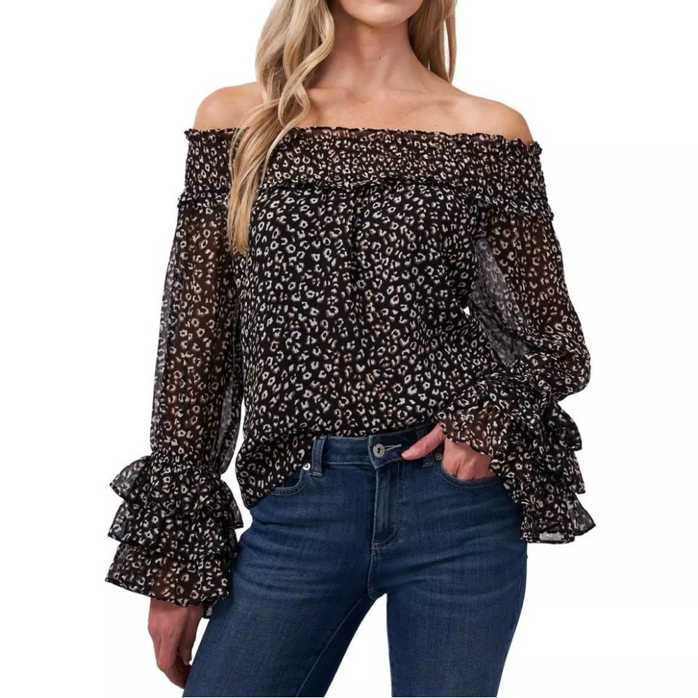 CeCe blacke ruffled blouse size 1x